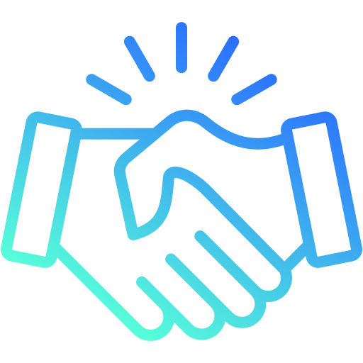 Handshake icon representing trusted partnership and Medicaid support